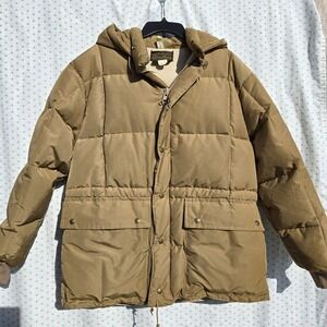 Vtg EDDIE BAUER 80s Karakoram Extreme Weather Goose Down Parka Size M Excellent
